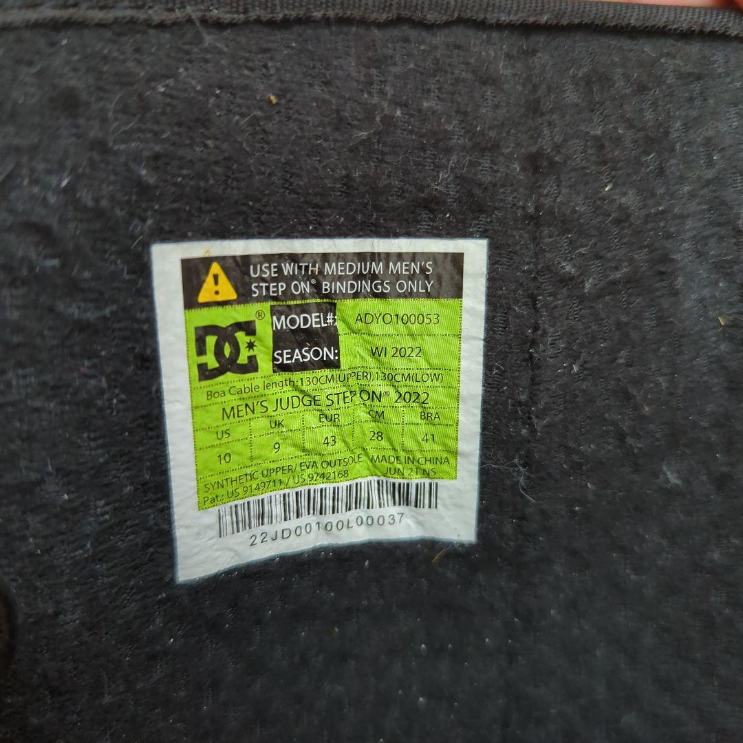DC ステップオン スノーボードブーツ ダブルBOAシステム 28cm