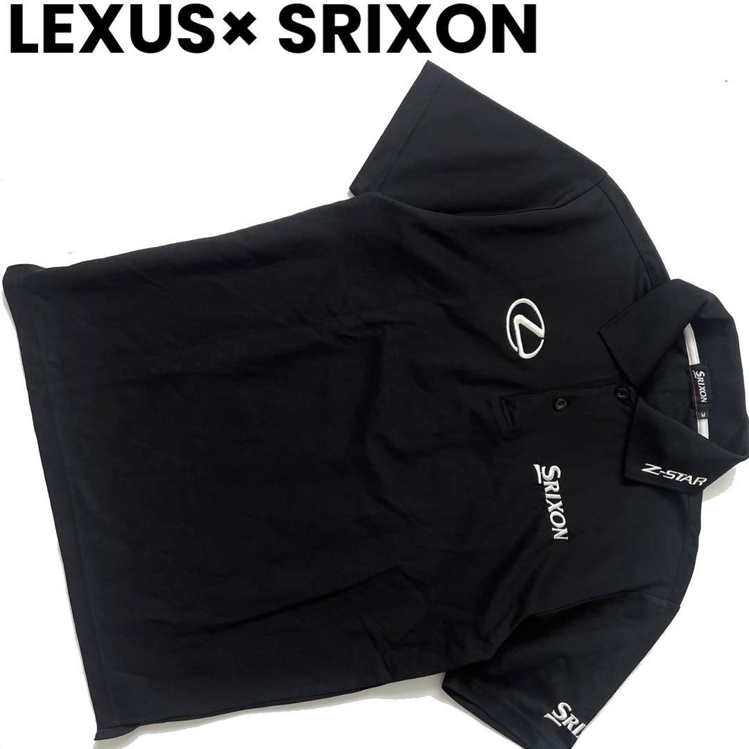 SRIXON スリクソン　LEXUS レクサス　ポロシャツ　ロゴ　メンズ　M 黒