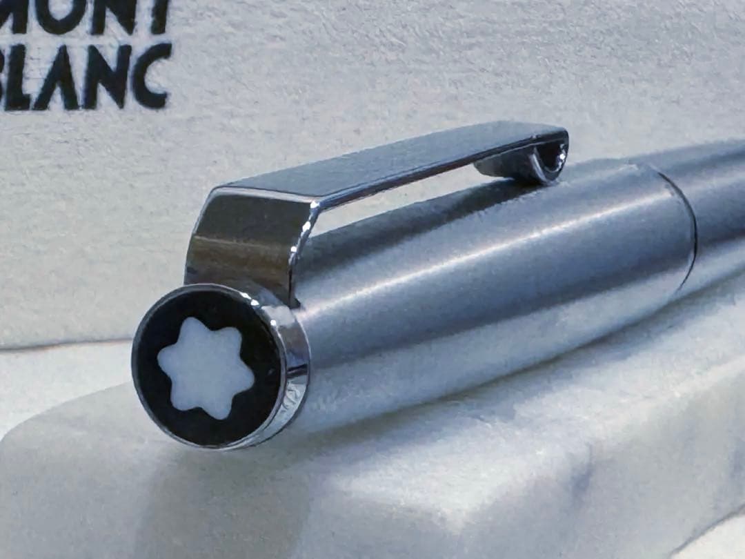 【美品】モンブラン No300 万年筆シルバー&ブルー