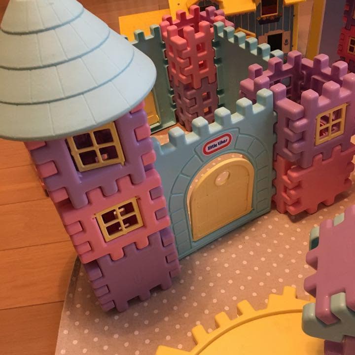 リトルタイクス　トドルドッツ　お城　パステル　ワッフルブロック