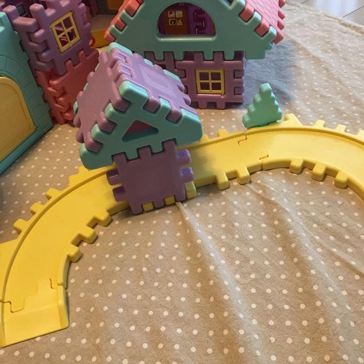 リトルタイクス　トドルドッツ　お城　パステル　ワッフルブロック