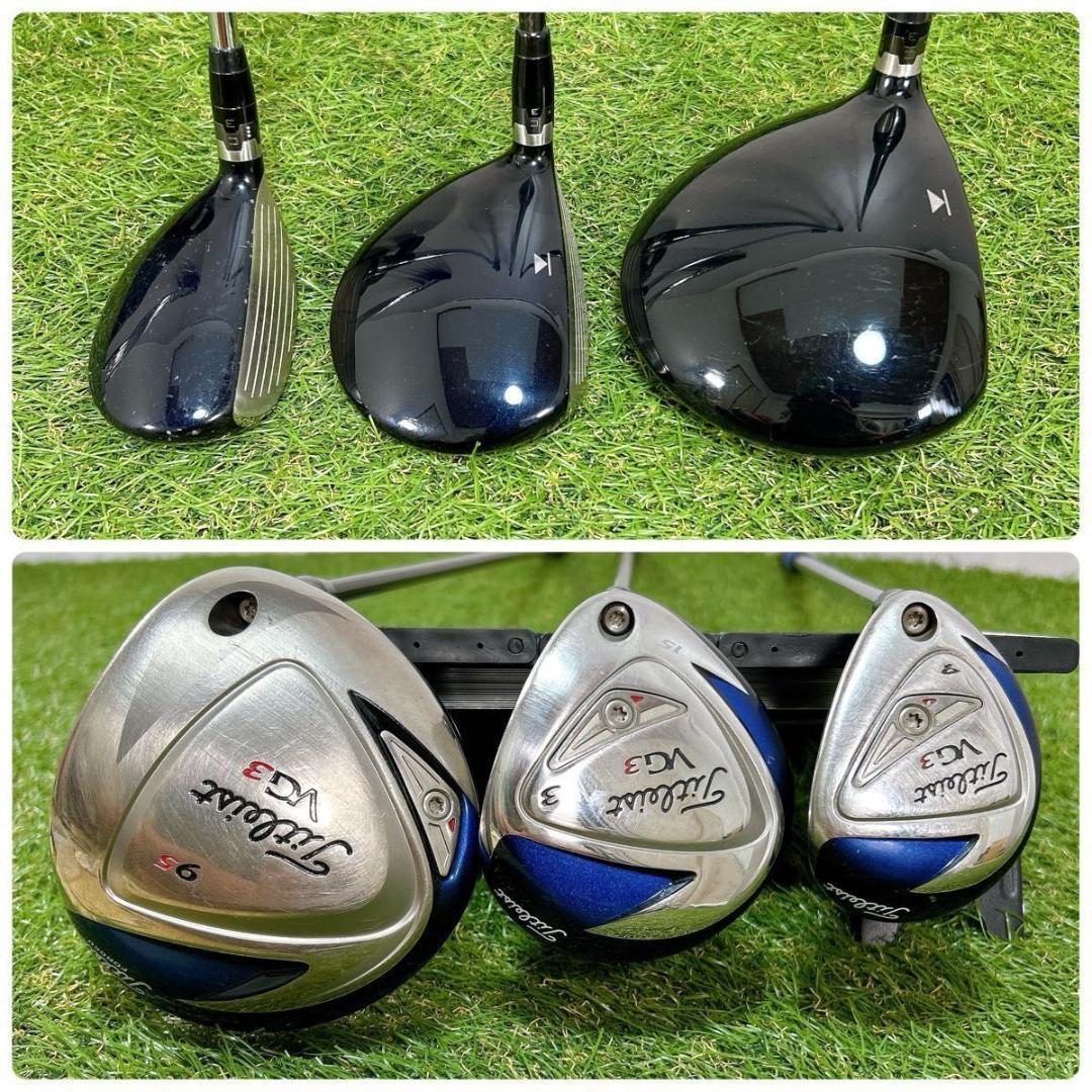 VG3 タイトリスト ゴルフ クラブセット メンズ 11本 初心者 右利き S