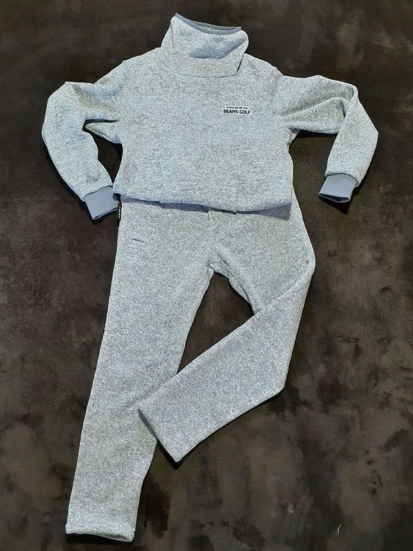 ビームスゴルフ POLARTEC フリース プルオーバープ&パンツグレー系 M