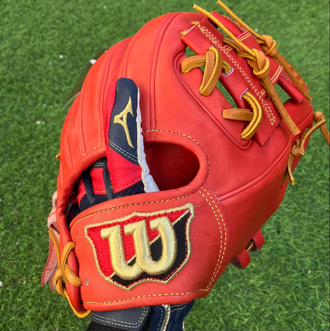 専用袋付　新品未使用　60,500円　ウィルソンスタッフ　硬式　内野　日本製