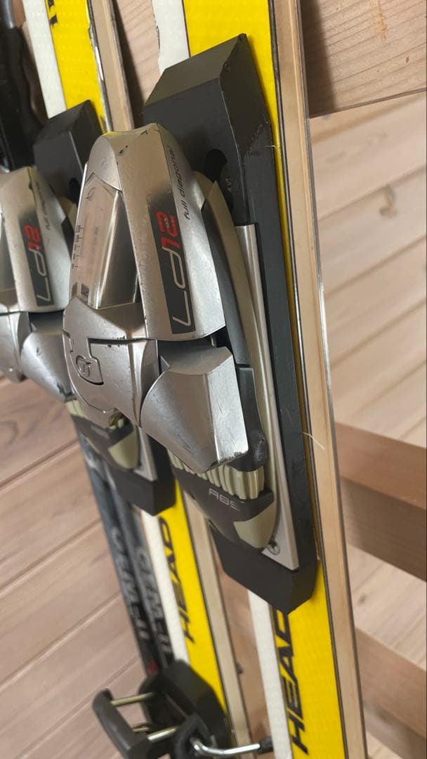 カービングスキー板大人男性161cmセット子供ジュニア HEAD女性 シニア黄色