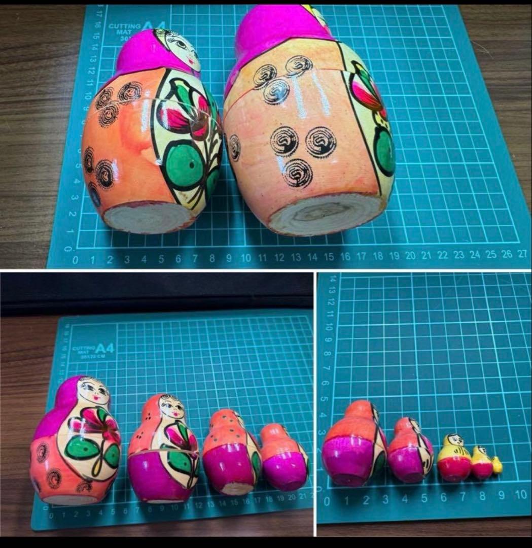 セール‼️ソビエト　アンティーク　マイダン地方　マトリョーシカ　15組　現状