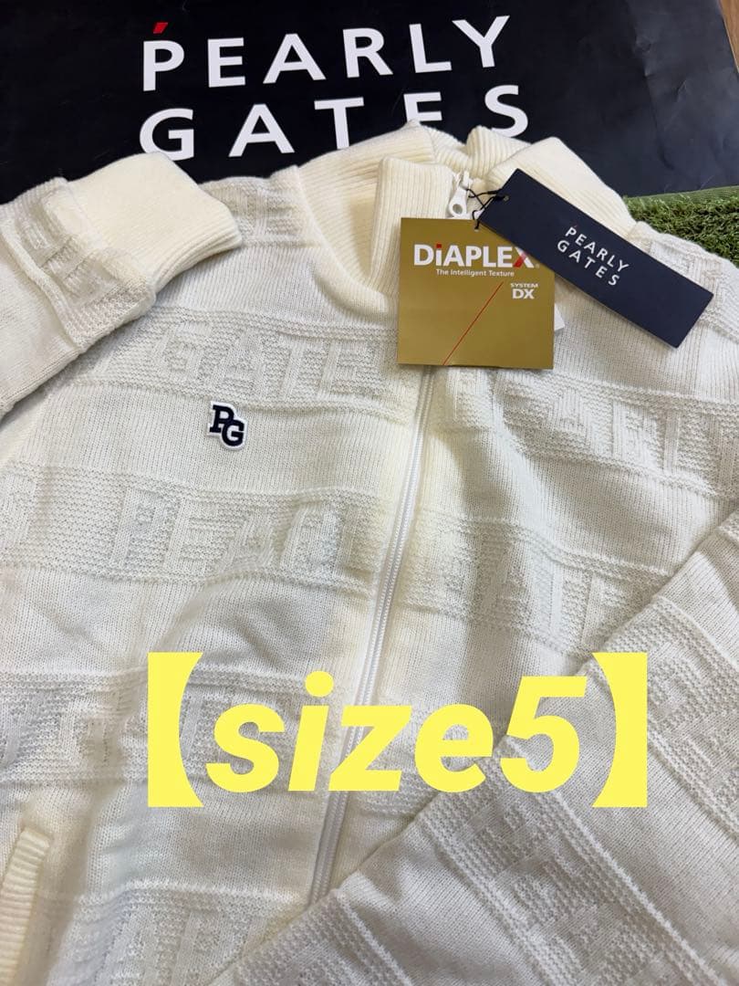 ¥48,400新品正規品【PG/5】パーリーゲイツ ニットブルゾンDiAPLEX