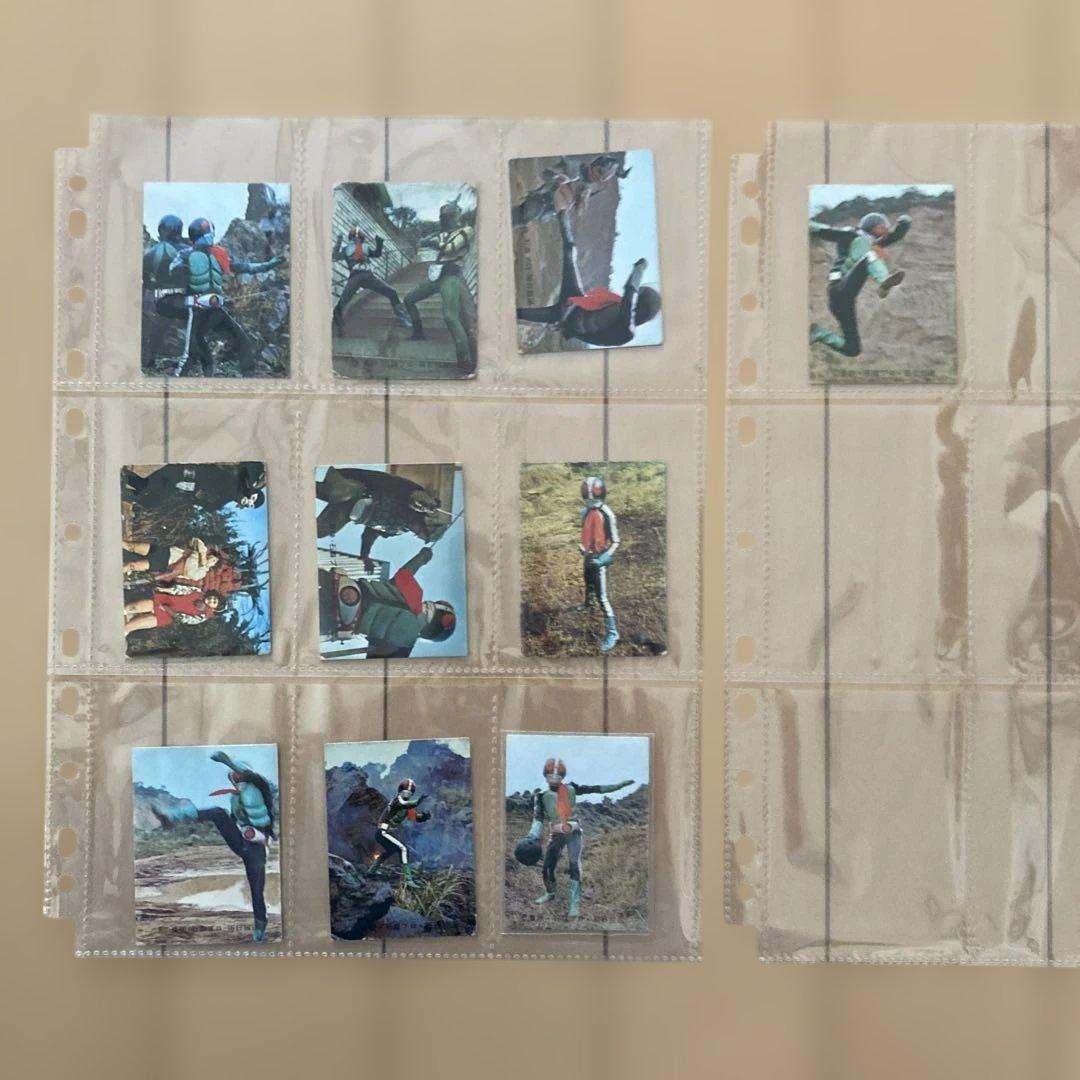 昭和レトロ★旧カルビー仮面ライダーカード1番から100番の連番★アルバム付き