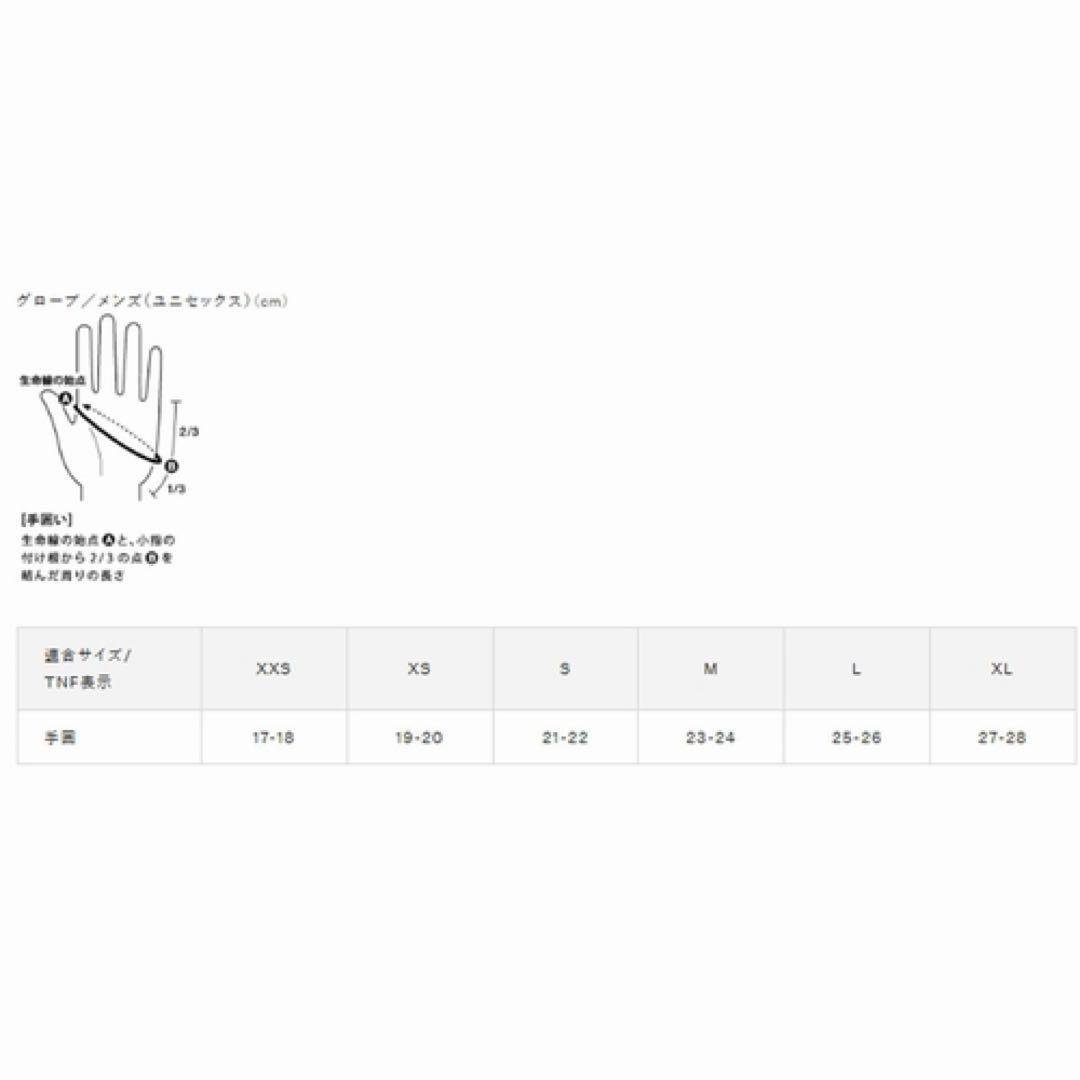 THE NORTH FACE ノースフェイス XS レイバッググローブ