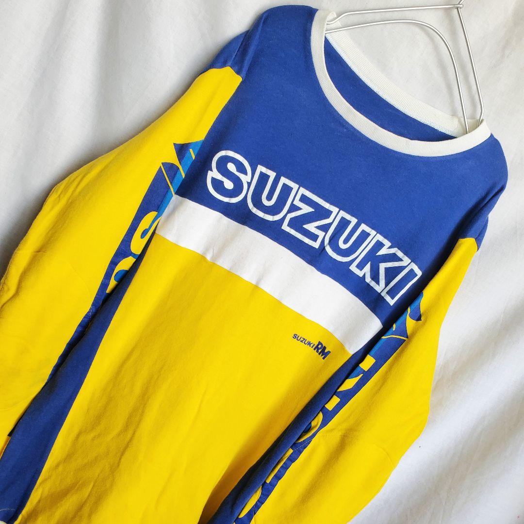 希少 90s SUZUKI　モーターサイクル　ロンt 車 バイク 古着