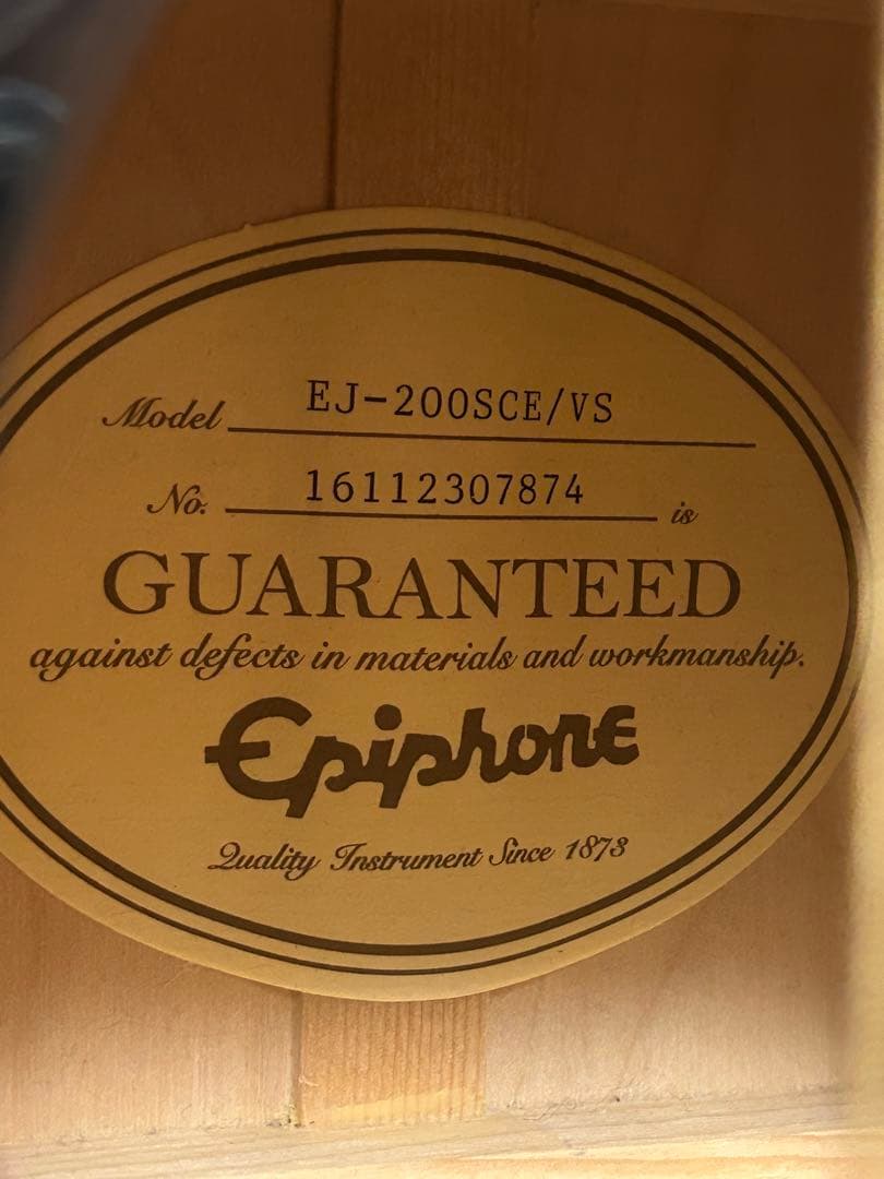 Epiphone EJ-200SCE/VS アコースティックギター