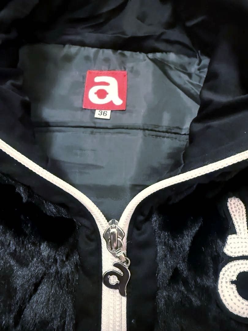 archivio レディース ブラックファーワンピース（キルティング）