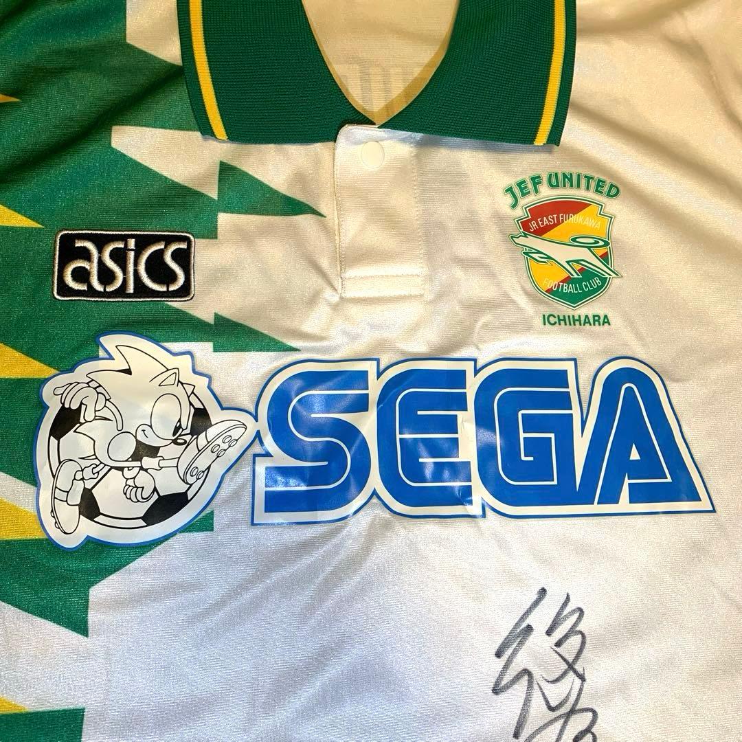 【希少】JEFUNITED市原 ユニフォームASICS93年製SEGA Oサイズ