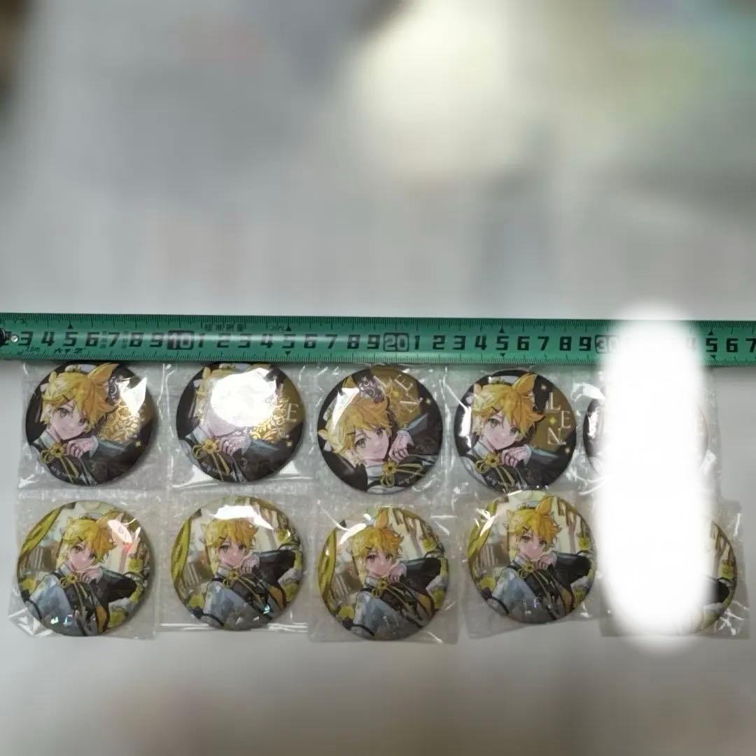 初音ミク　鏡音レン　len 映彩 メタリック缶バッジ　セット