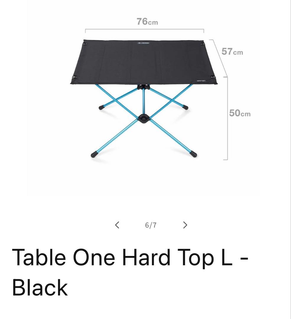 新品　Helinox Table One Hard Top L - Black