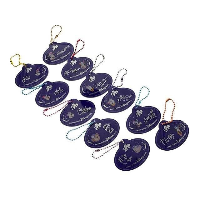 【未開封】香港ディズニー20周年記念 バッグチャーム 11個セット ネームタグ