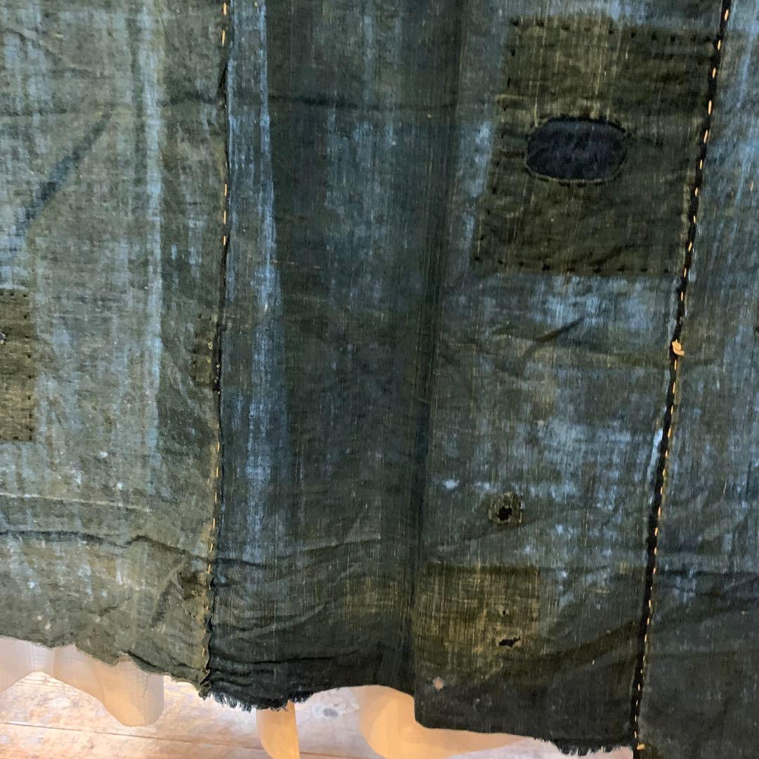 古道具インディゴパッチワーク生地