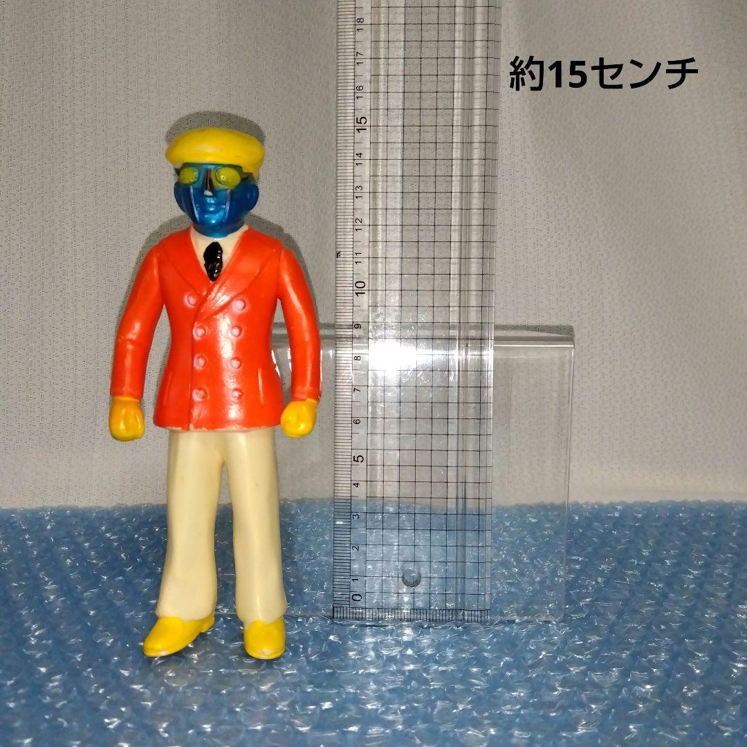 無版権　ロボット刑事　ミドルサイズ　ソフビ　当時物