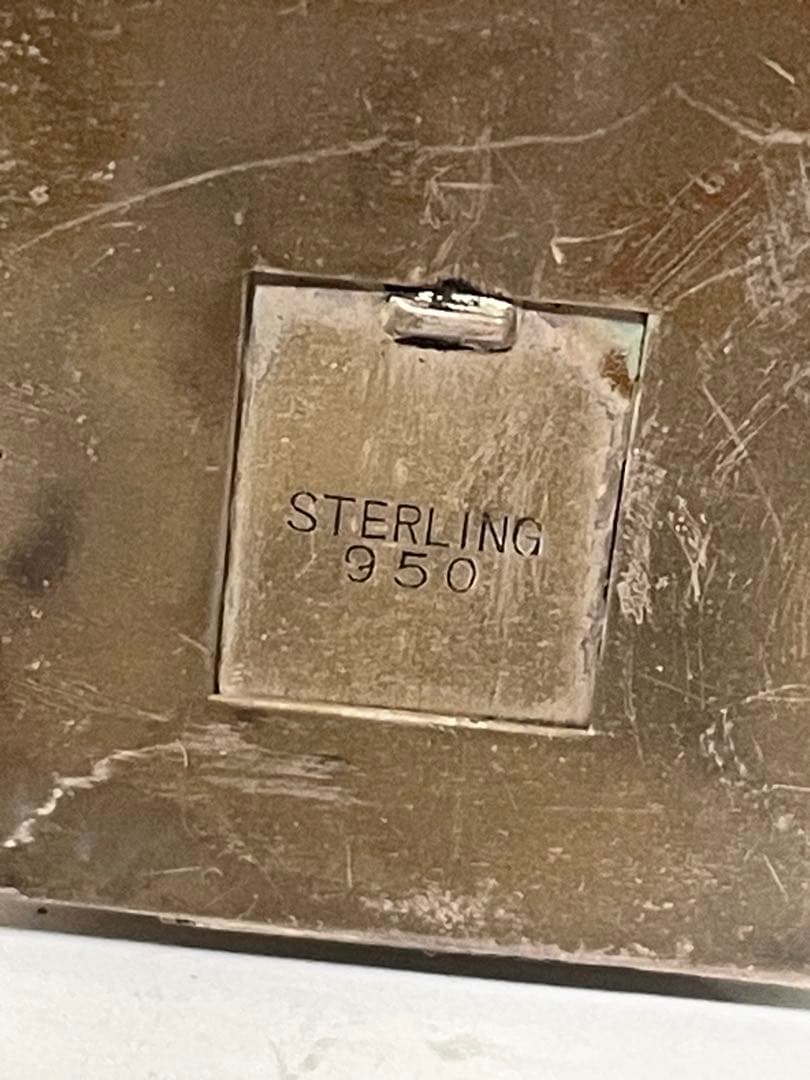 銀細工　シルバー950五重塔　約34g アンティーク