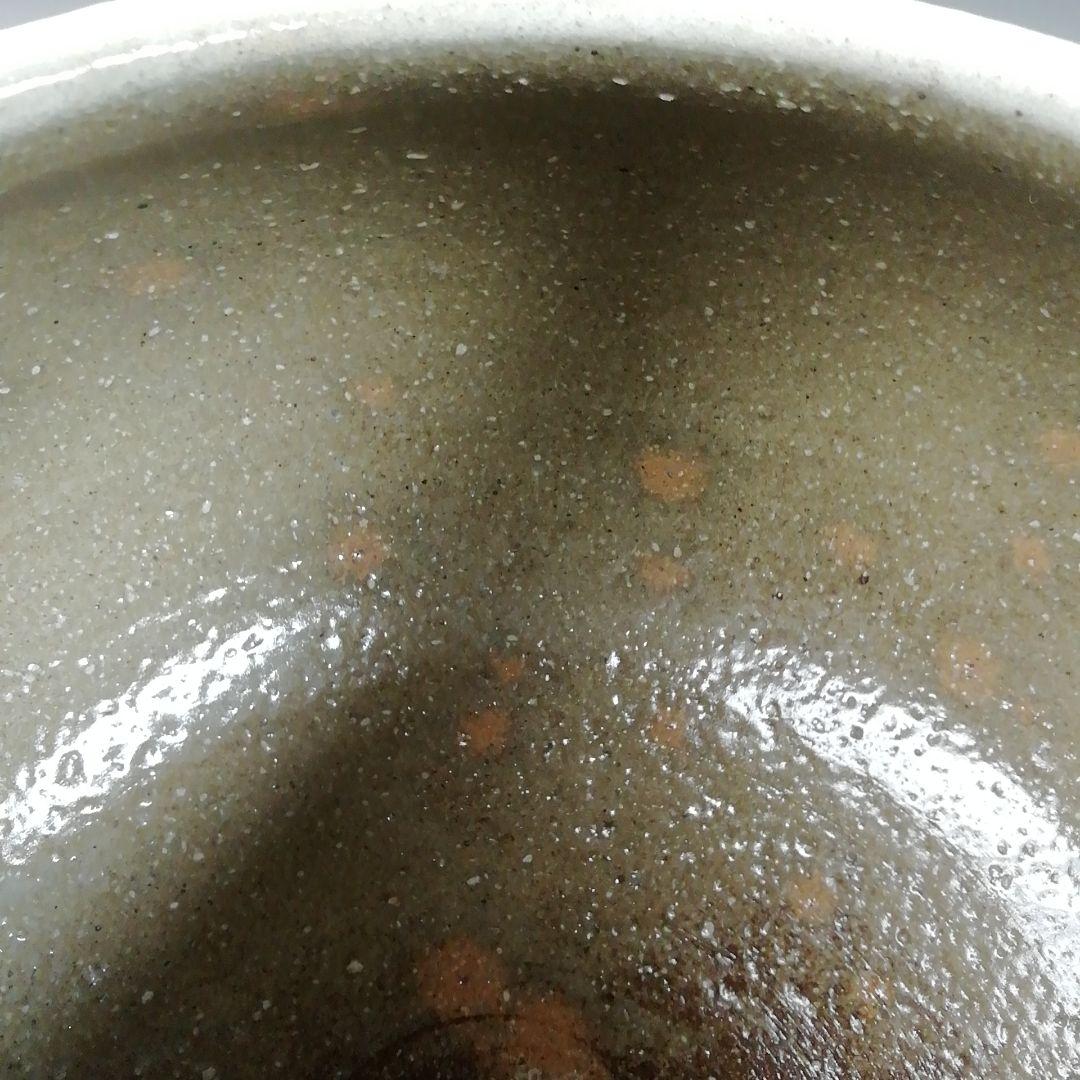 Ｔ８４３　水指　『粉引水指』『奥村考山 造』　共箱　茶道具