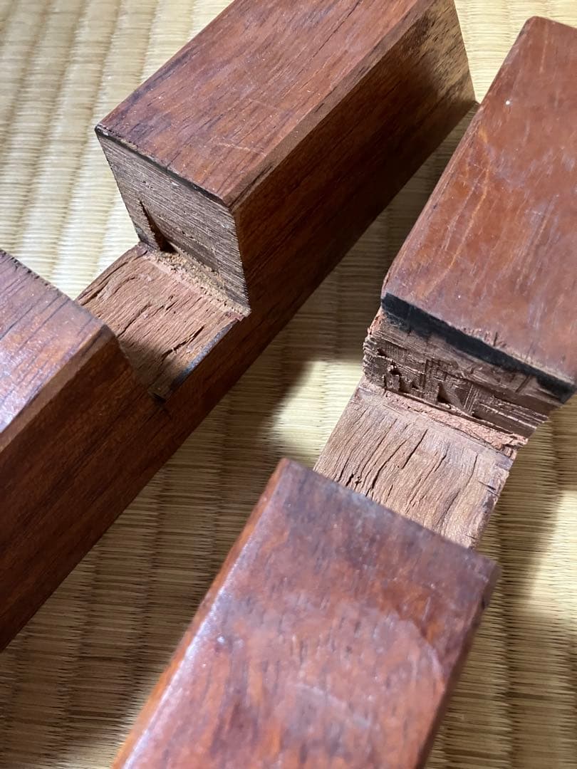 自然形状の木製アンティーク雑貨　骨董品　昭和レトロ（スタンド付き）