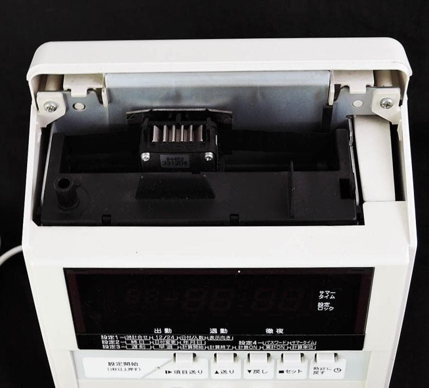 ★美品 清掃済 MAX タイムレコーダー ER-80S + 新品Sカード20枚