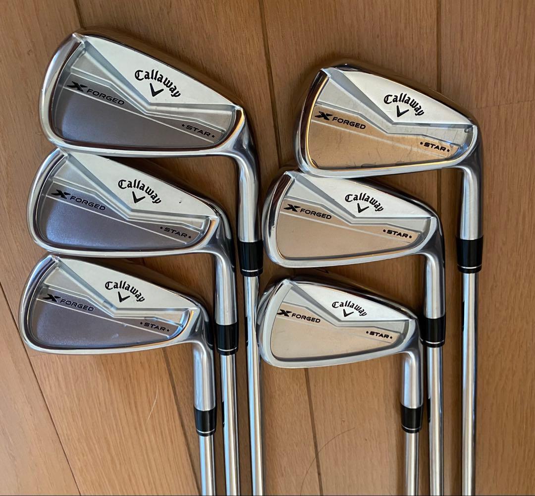 美品キャロウェイエックスフォージド スター アイアンモーダスシャフト6本セット