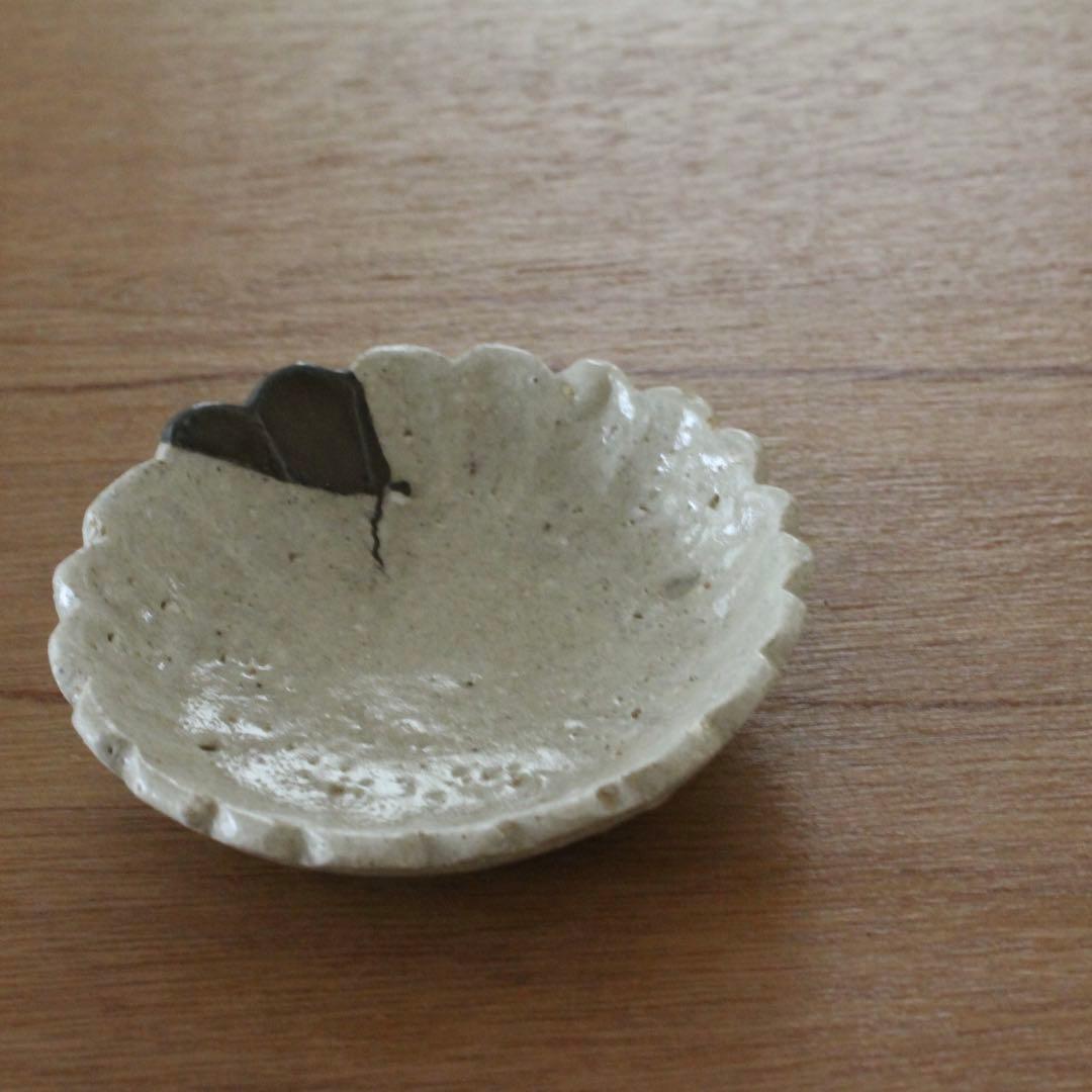 志野の小皿　骨董　古道具