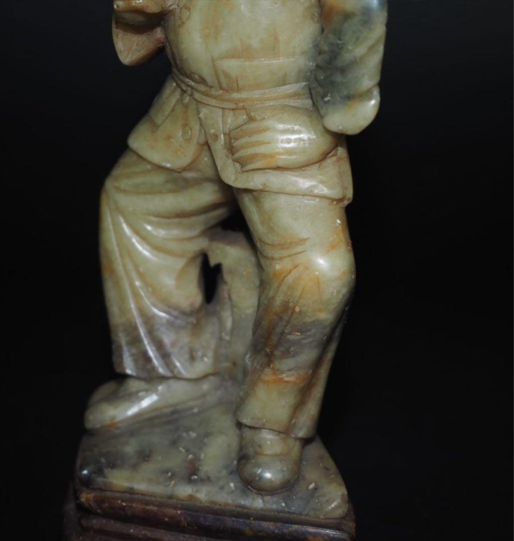 送料無料　1980年代　寿山石彫刻　鄧小平像　珍品