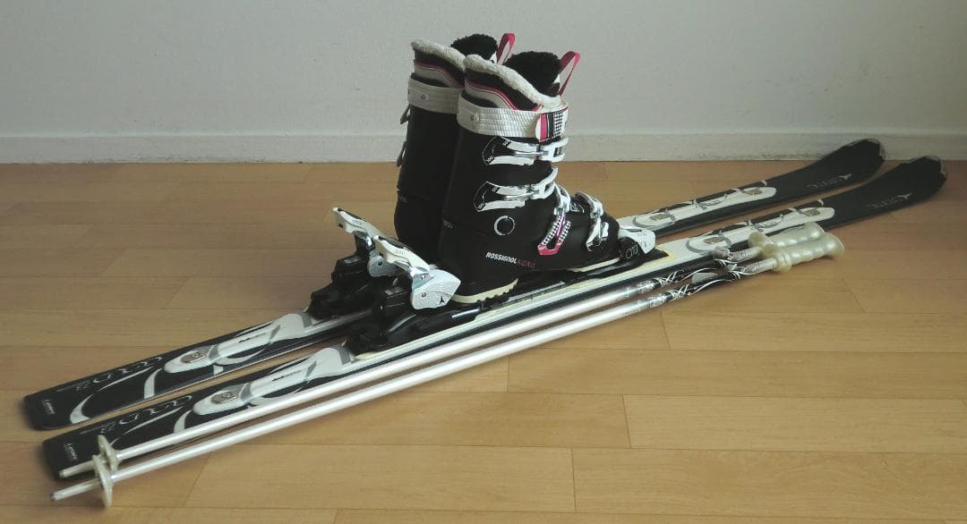 ■■送料無料■ATOMIC■女性用スキーセット■板159靴25.5■メンテ付■■
