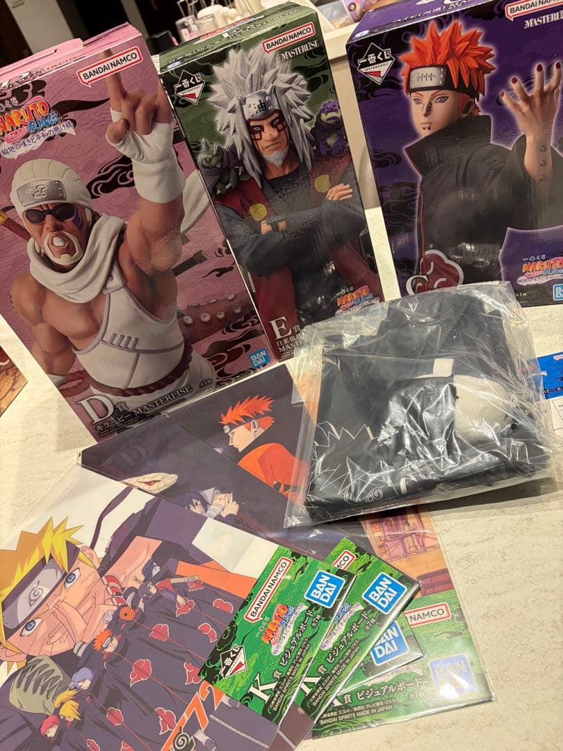 一番くじ　NARUTO　輪廻の嘆きと平和の懸け橋　C賞、D賞、E賞、K賞、F賞