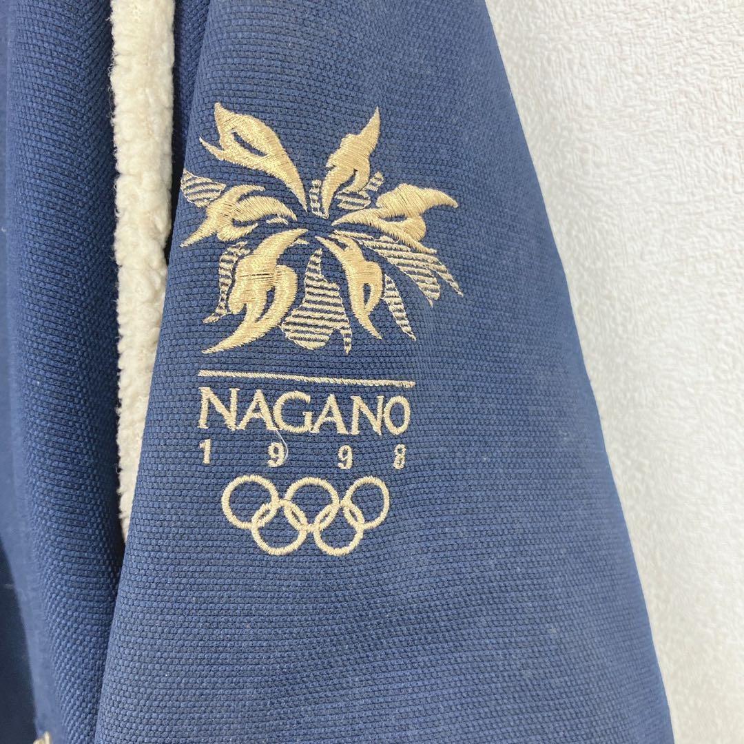 ◇【ミズノ】長野冬季オリンピック日本代表ボアジャケット 1998年 プリントロゴ