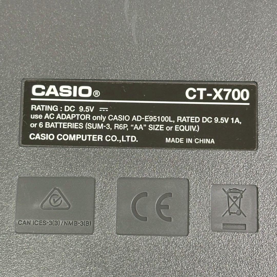 カシオ 電子キーボード Casiotone CT-X700 61鍵盤 ブラック
