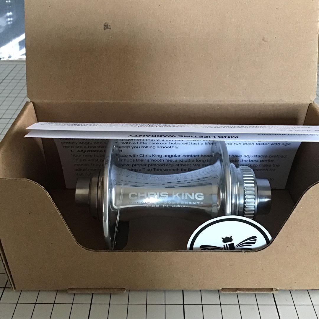 Chris king クリスキング フロント ハブ　シルバー