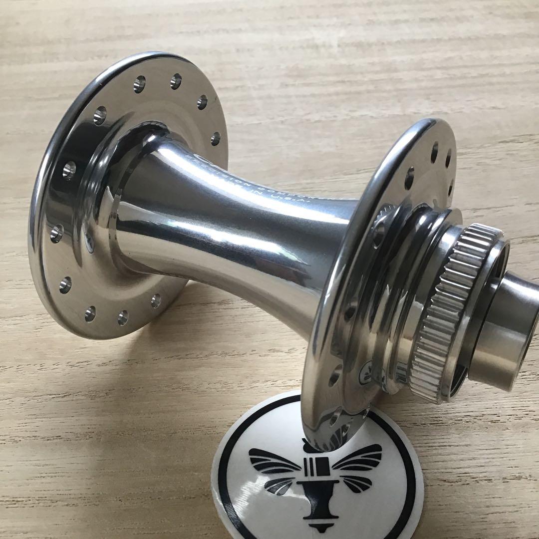 Chris king クリスキング フロント ハブ　シルバー