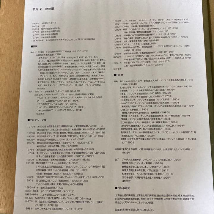 多賀 新（たが しん　銅板　猫，八