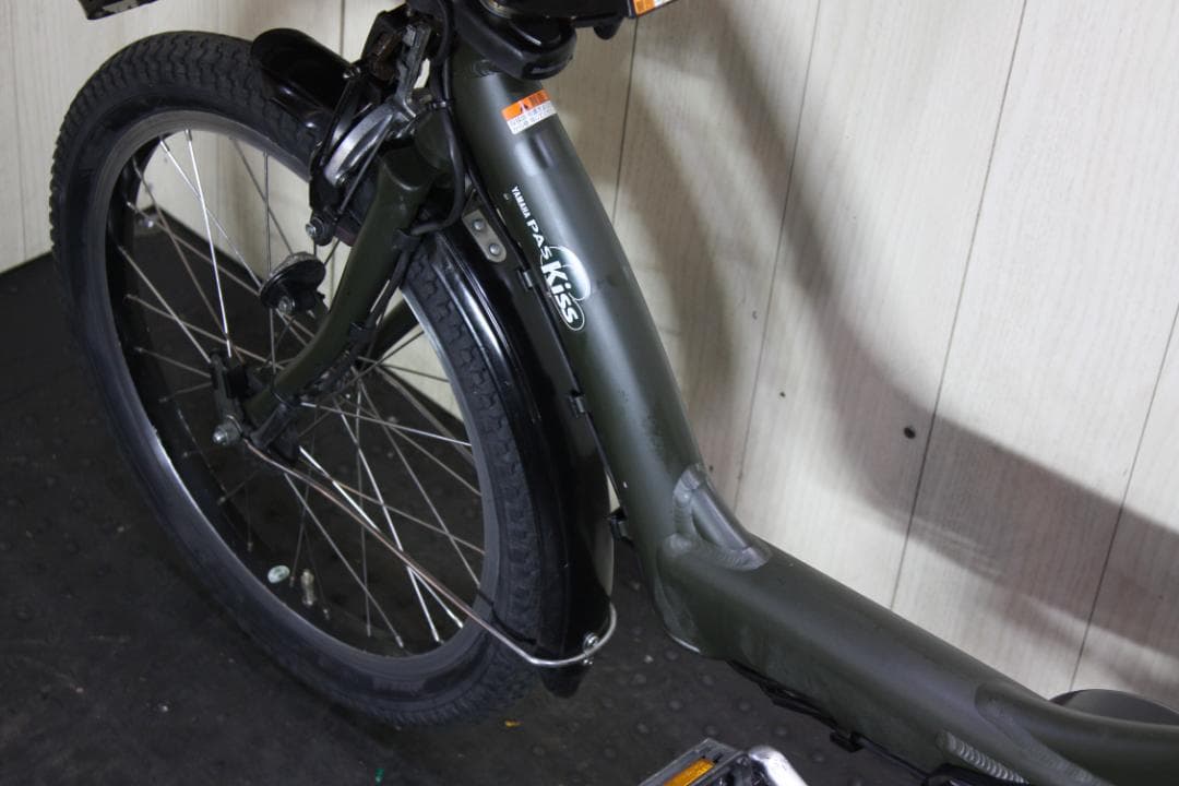 ヤマハPASKissmini X863-0002 20型大容量8.1AH無光沢緑