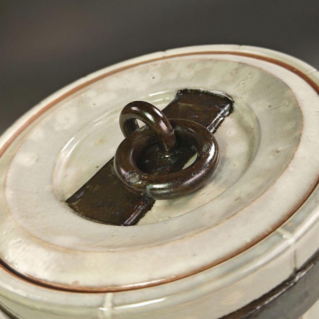 ウ297 水指『三代目　加藤利昇』『乾山写　釣瓶　水指　共箱』茶道具