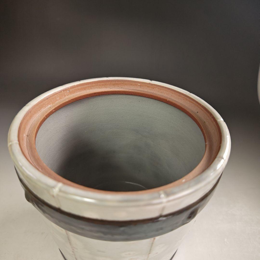 ウ297 水指『三代目　加藤利昇』『乾山写　釣瓶　水指　共箱』茶道具