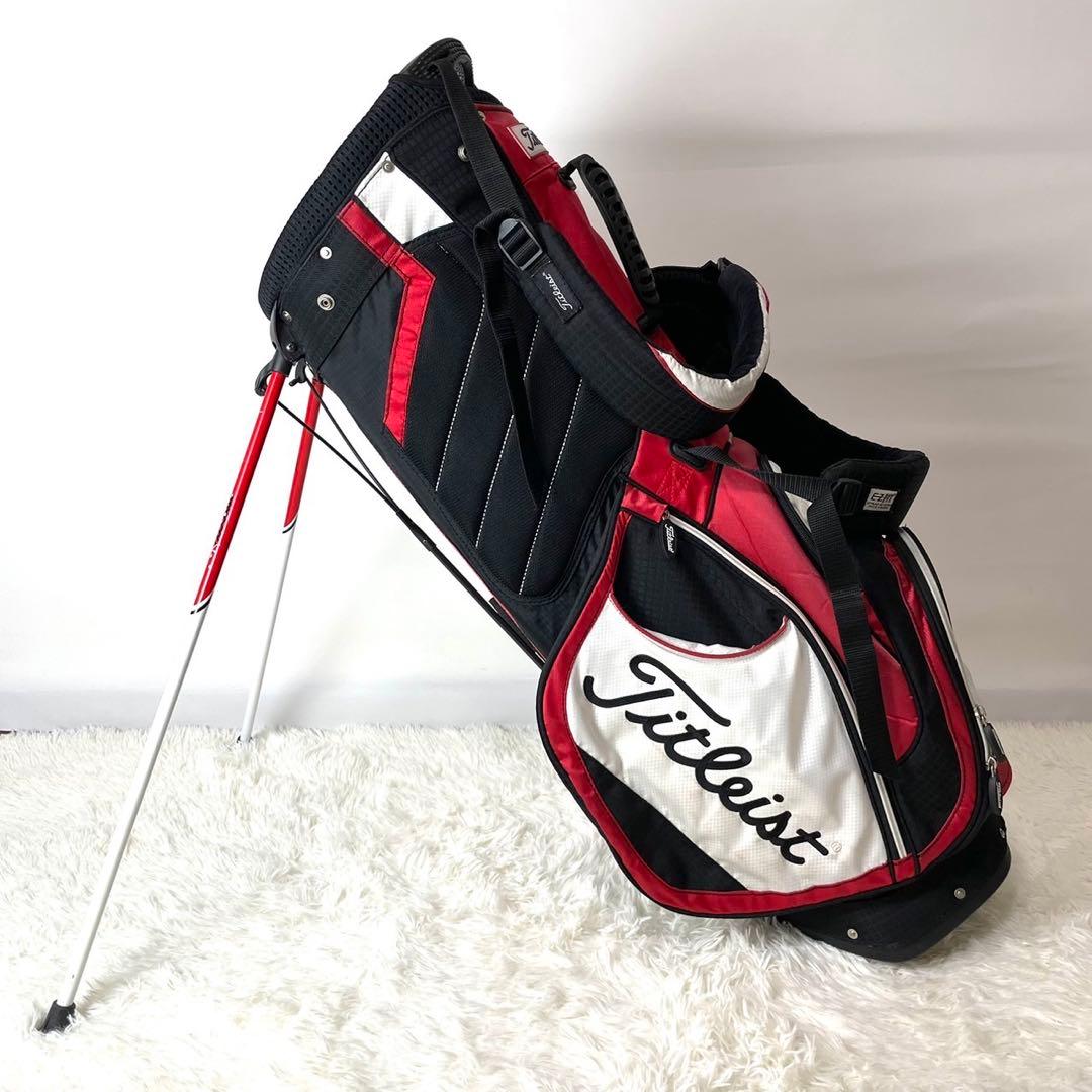 人気✨タイトリスト スタンド式キャディバッグ リュック 軽量 機能性◯ フード付