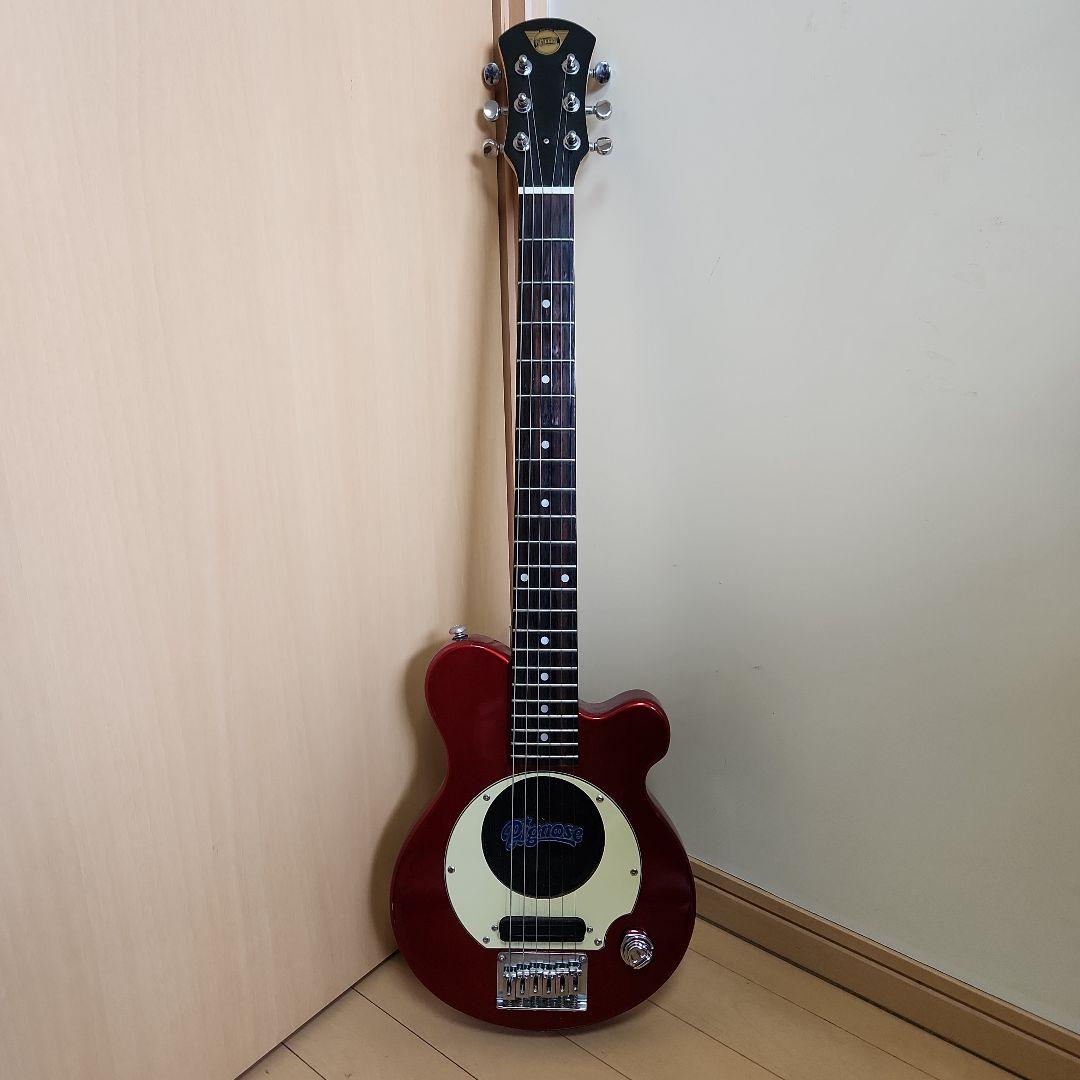 ピッグノーズ　T『ミニエレキギター赤』着払い発送に4～７日