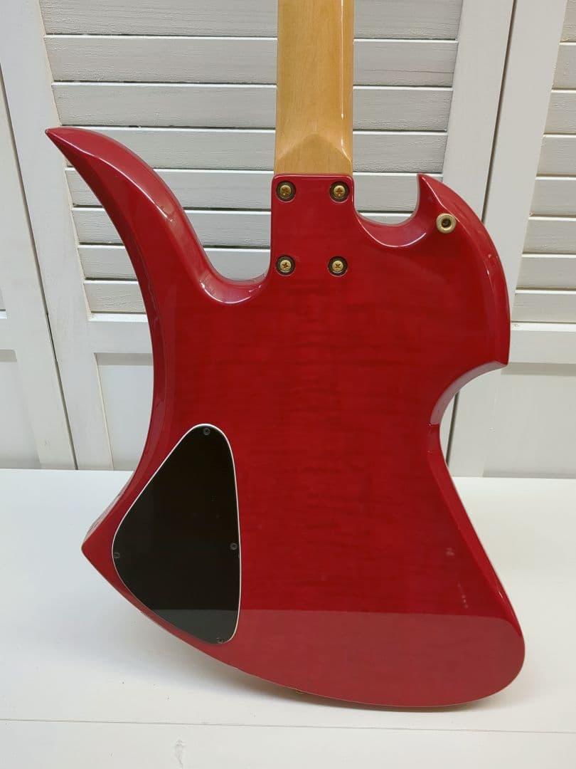 Burny エレキギター レッド弦楽器 本体のみ M2417