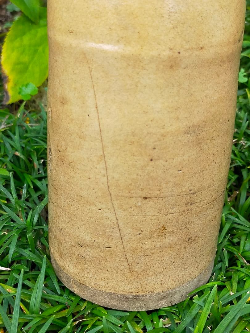 ♥織部　大きな　徳利　花瓶　花器　時代箱付き　骨董品