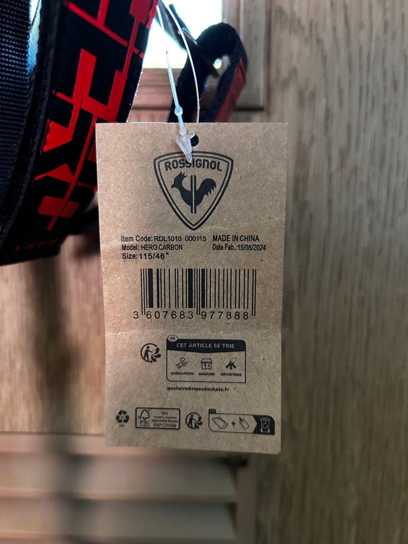 ロシニョール　ROSSIGNOL HERO CARBON ストック 115㎝