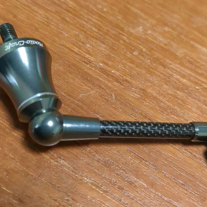 ロデオクラフト RCシングルカーボンハンドル 48mm シマノ用 ノブ社外品