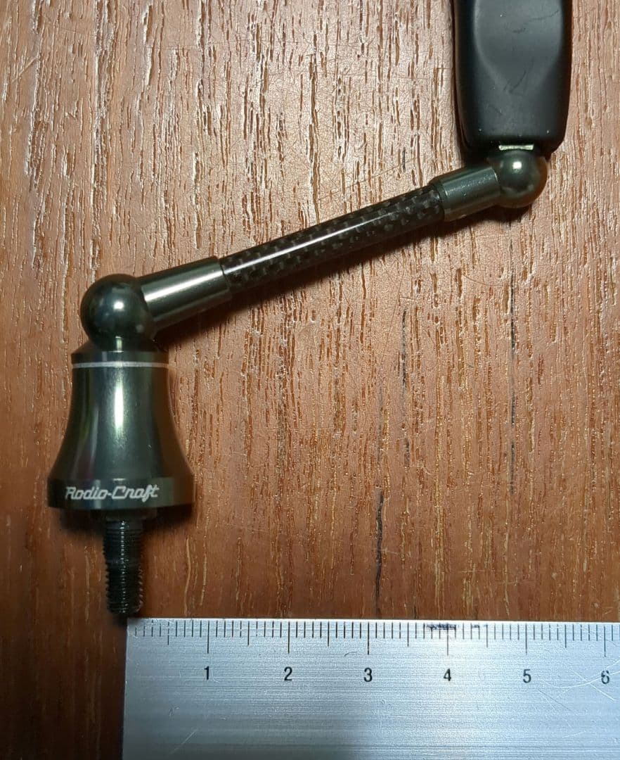 ロデオクラフト RCシングルカーボンハンドル 48mm シマノ用 ノブ社外品