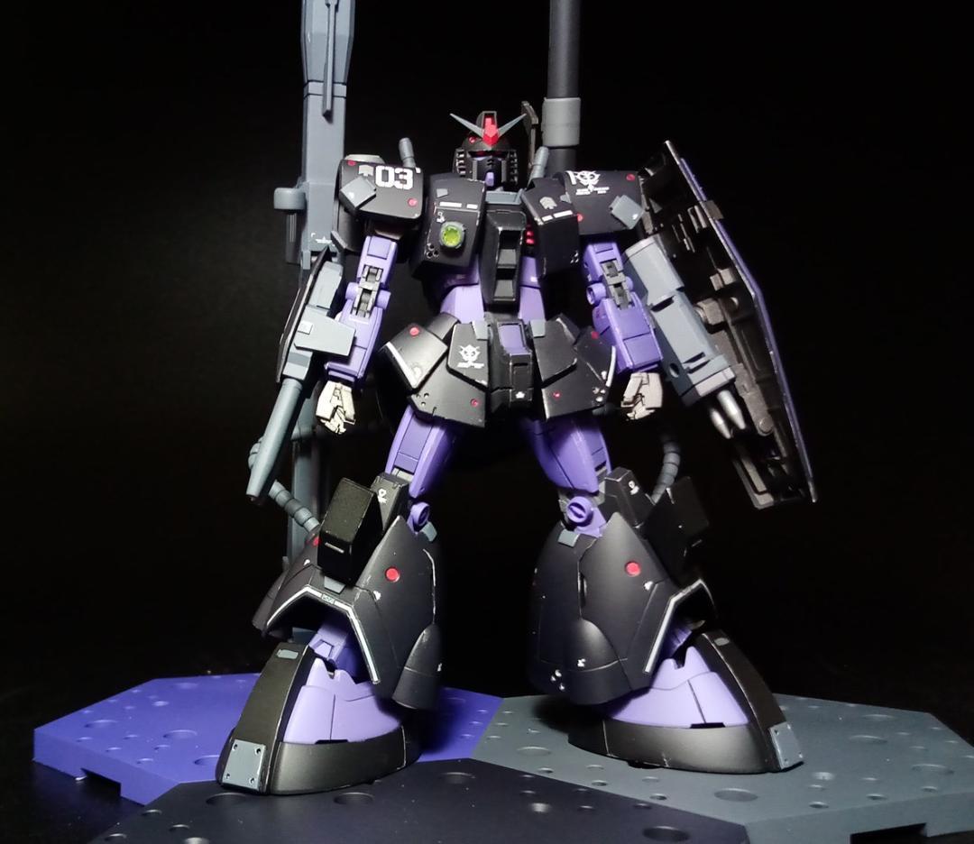 RG ガンダム ドムアーマー 黒い三連星 専用 鹵獲改修機 ガンプラ 完成品