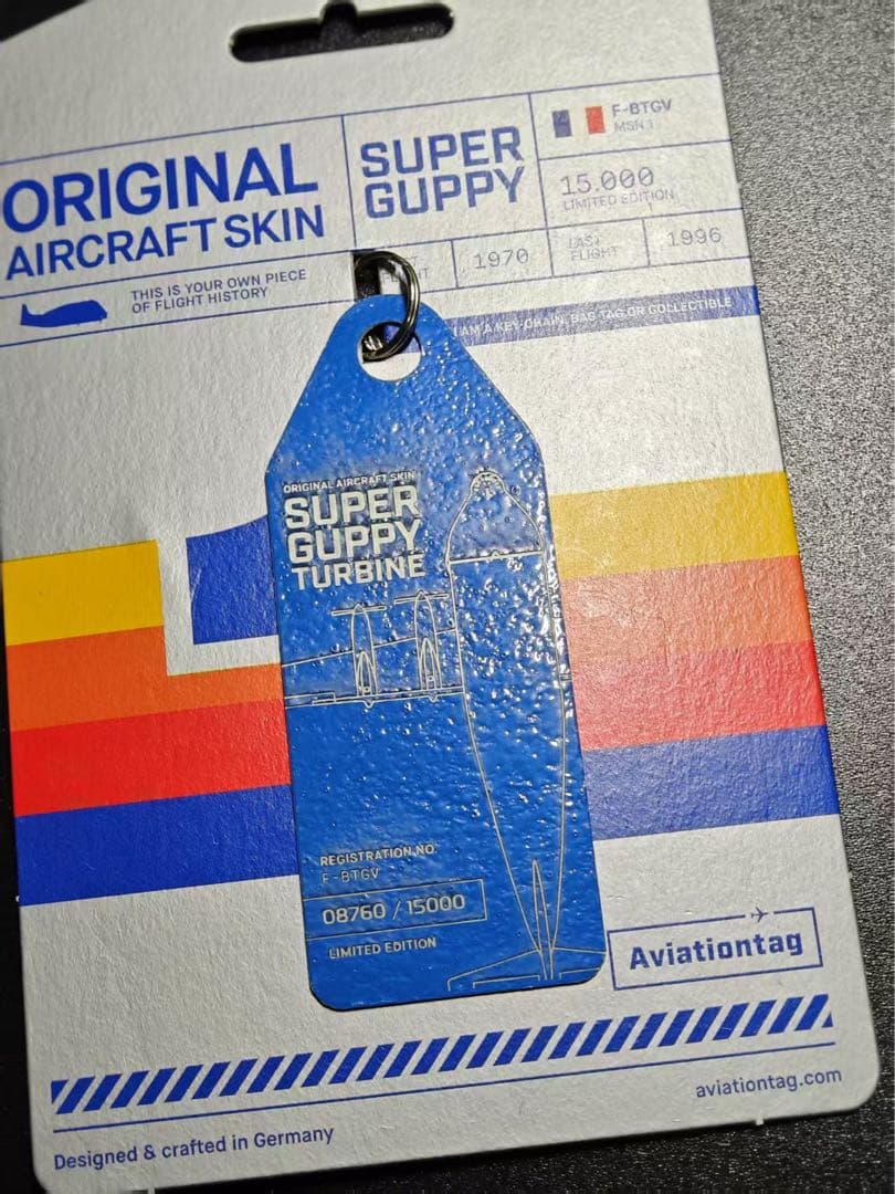 スーパーグッピー Aviationtag 青色