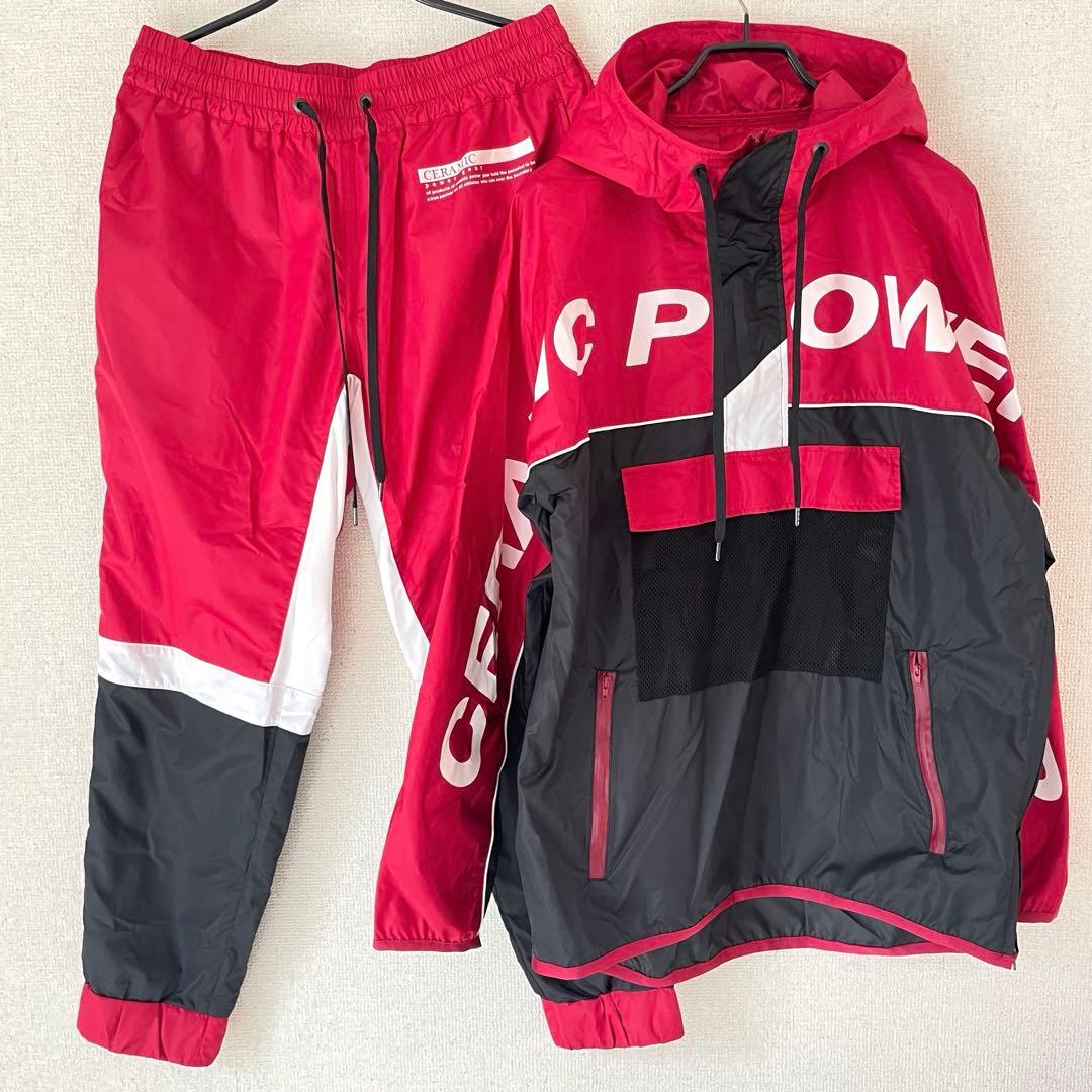 【極美品】セラミックパワーギア ナイロンパーカー セットアップ ジャージ