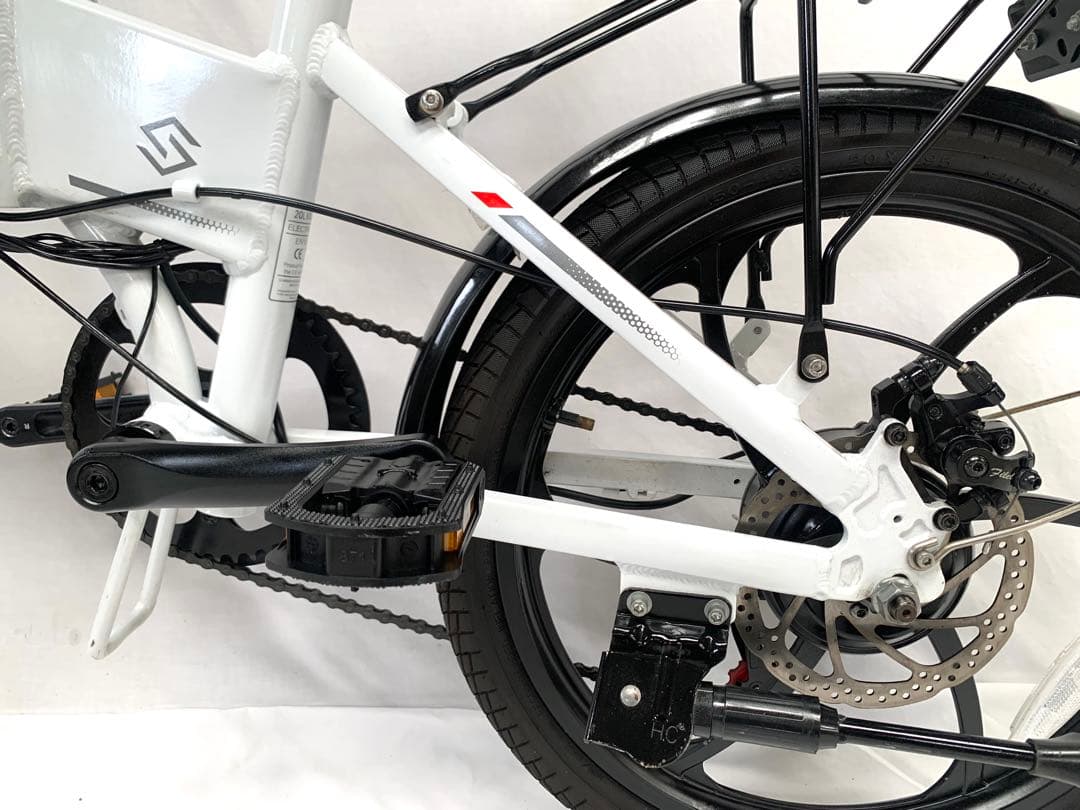 【即乘】送料無料 SAMEBIKEディスク式MTB折り畳み電動自転車 動作確認済